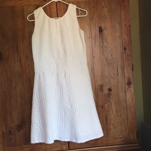 Desigual white embossed dress